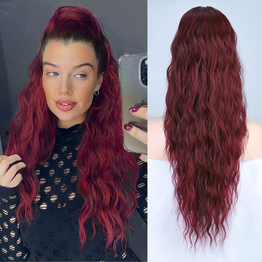 Damen Clip-in-Pferdeschwanz Langer Lockiger Stil 1