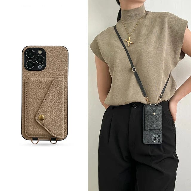 Damen Crossbody Handyhülle mit verstellbarem Band 5