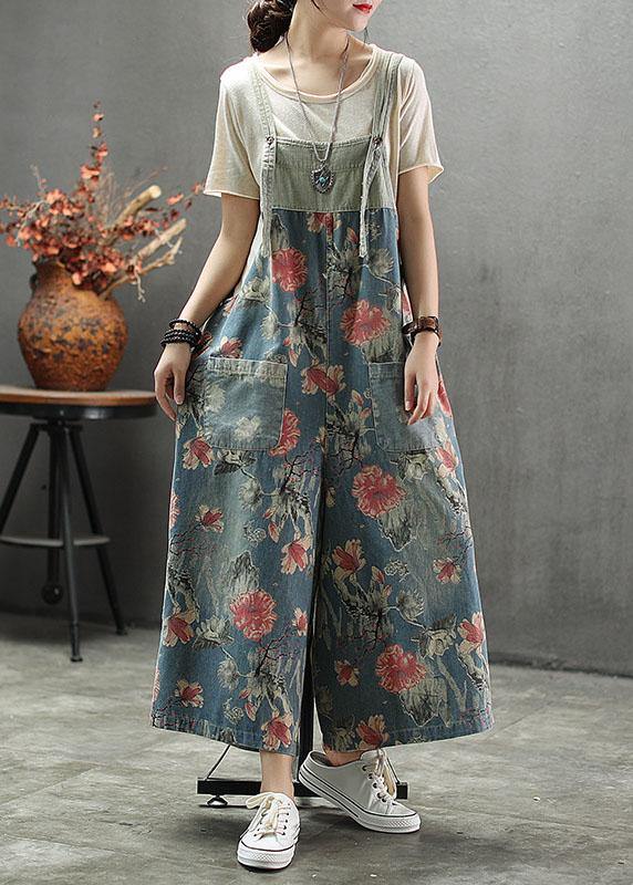 Damen Denim Overall mit Patchwork-Taschen 1