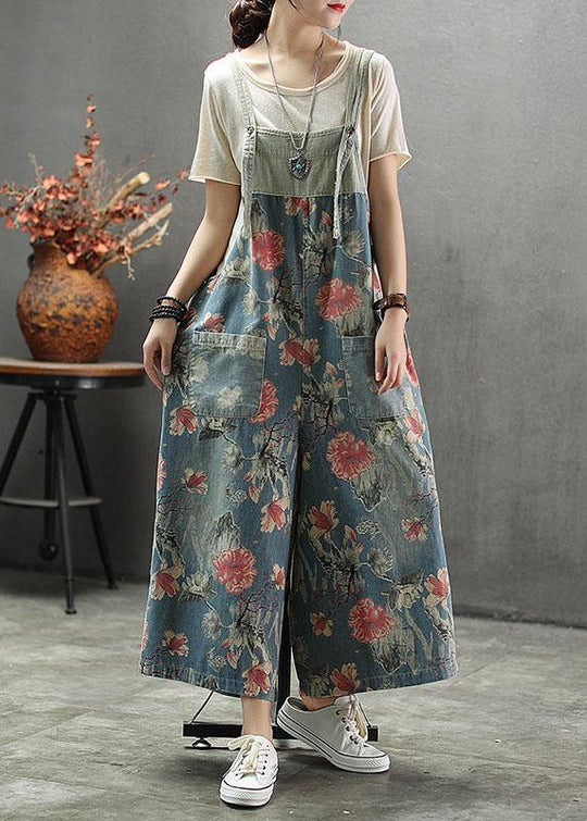 Damen Denim Overall mit Patchwork-Taschen 1