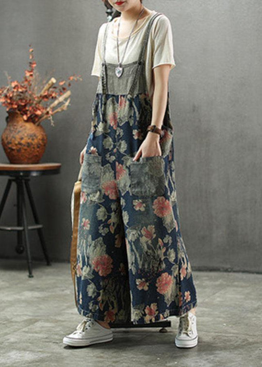 Damen Denim Overall mit Patchwork-Taschen 2