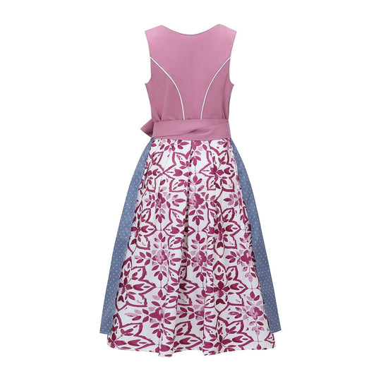 Damen Dirndlkleid mit Schürze im klassischen bayerischen Stil 2