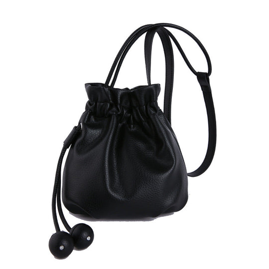 Damen Eimerhandtasche mit Kordelzug 0