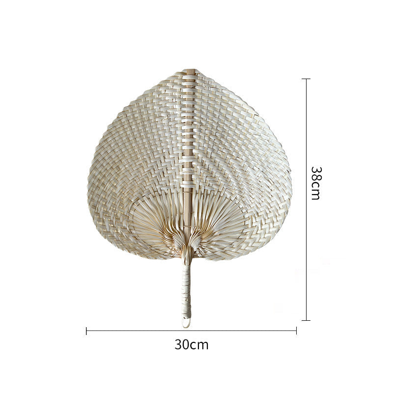 Damen Fächer Handgewebt Herzförmig Stilvoll 0