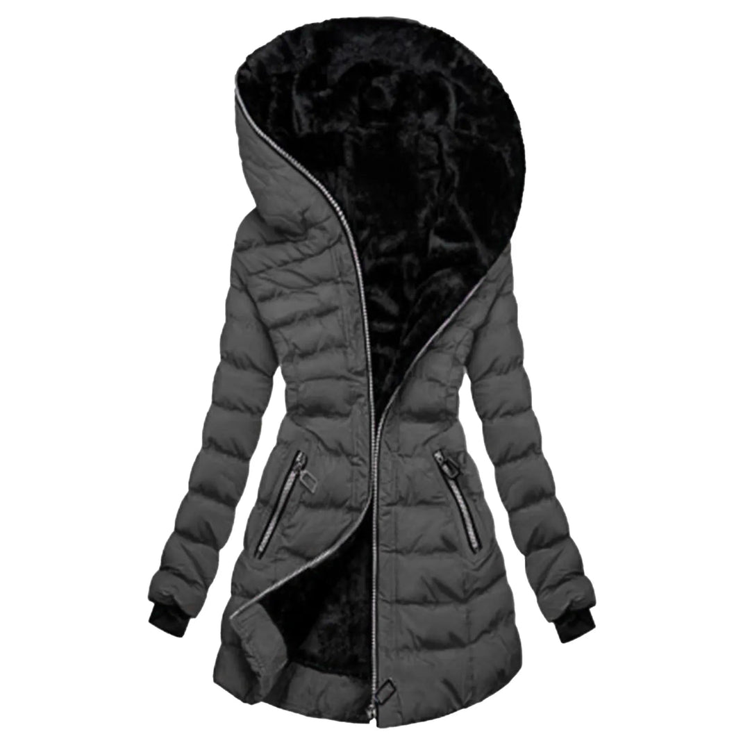 Damen Fleece-Mantel mit elegantem Design 0