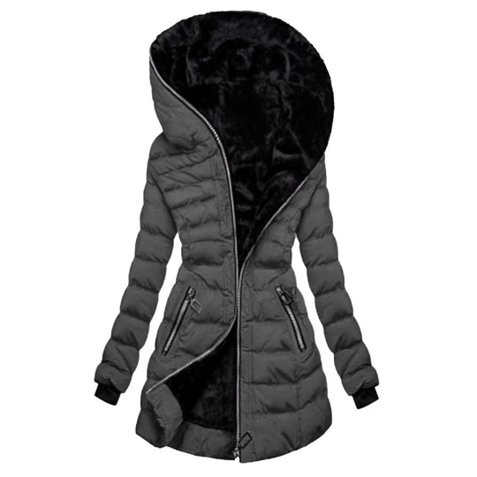 Damen Fleece-Mantel mit elegantem Design 0