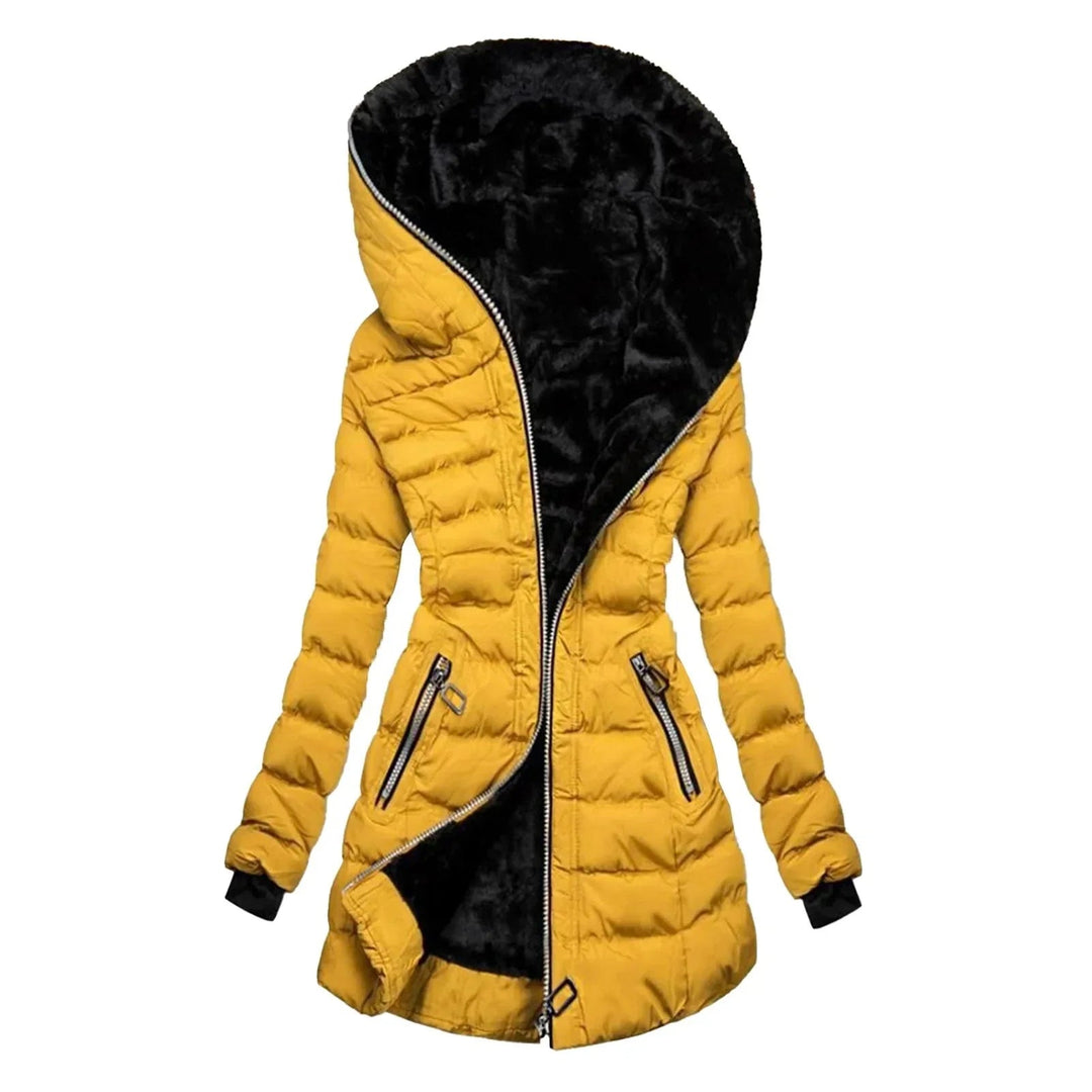 Damen Fleece-Mantel mit elegantem Design 1