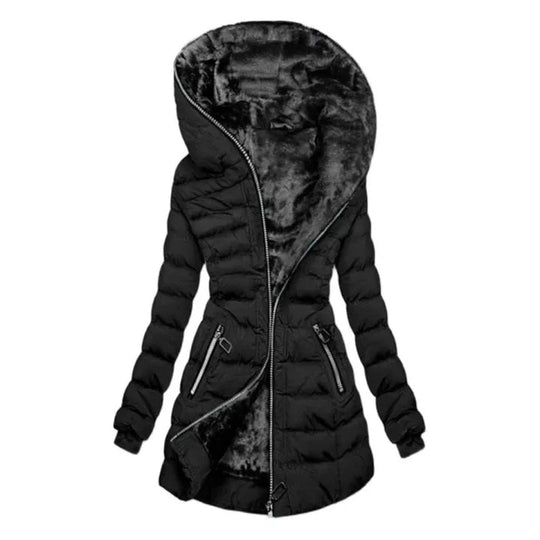 Damen Fleece-Mantel mit elegantem Design 3