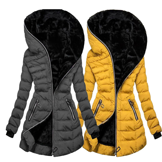 Damen Fleece-Mantel mit elegantem Design 4