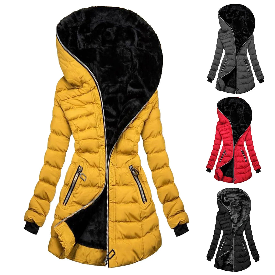 Damen Fleece-Mantel mit elegantem Design 6