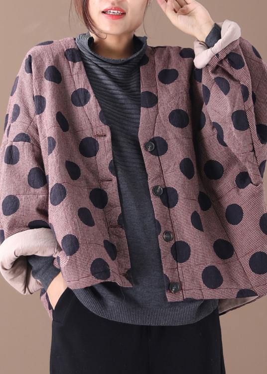 Damen Freizeitjacke V-Ausschnitt Karierte Muster 1