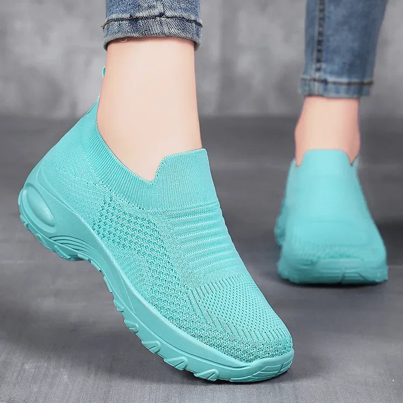 Damen Freizeitschuhe Atmungsaktive Mesh-Design 2