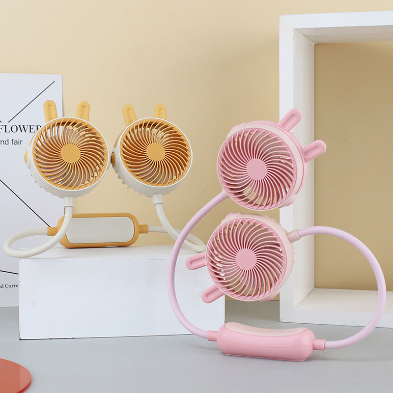 Damen Halsventilator Tragbar mit Doppelgebläse für Personalisierte Kühlung 2
