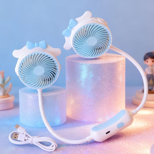 Damen Halsventilator Tragbar mit Doppelgebläse für Personalisierte Kühlung 5