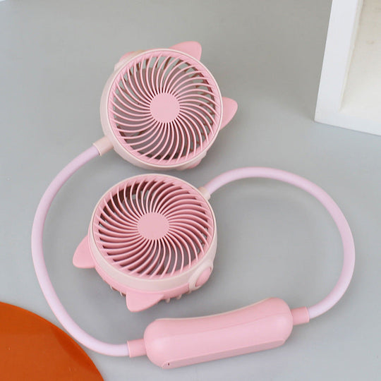 Damen Halsventilator Tragbar mit Doppelgebläse für Personalisierte Kühlung 6