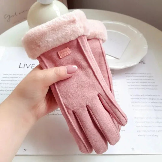 Damen Handschuhe Dick Mit Touchscreen-Funktion für Kalte Tage 3