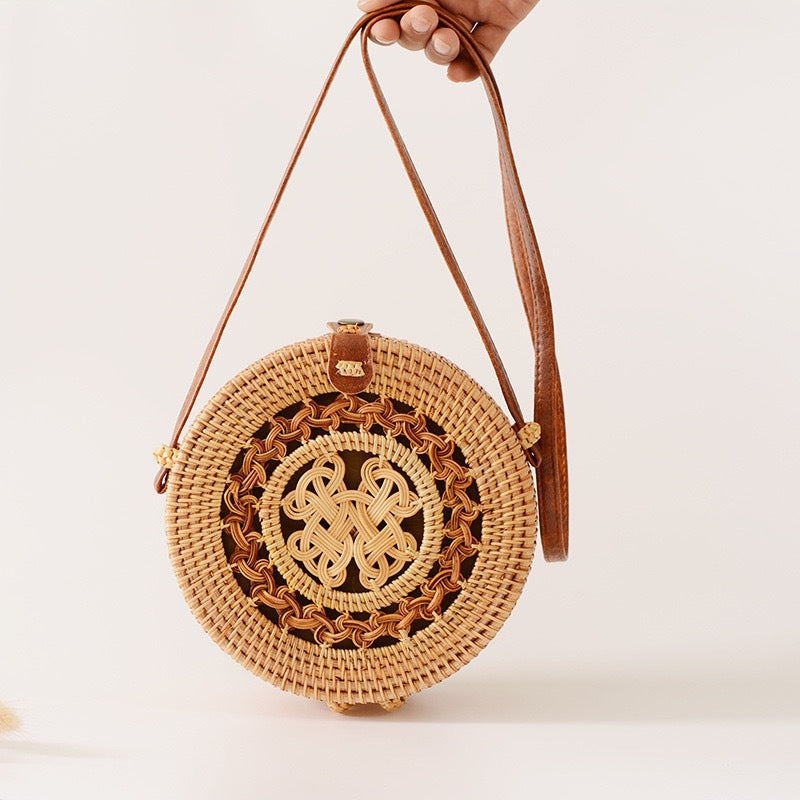 Damen Handtasche Handgefertigte Korbtasche Stilvoll und Vielseitig 5