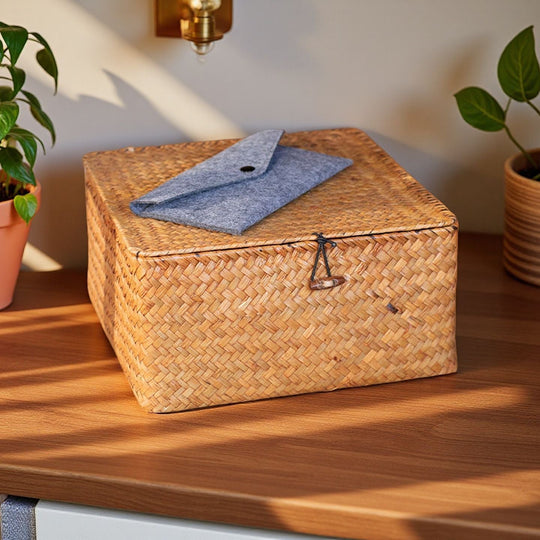 Damen Handtasche Korbtasche Handgefertigt mit Einzigartigem Design 2