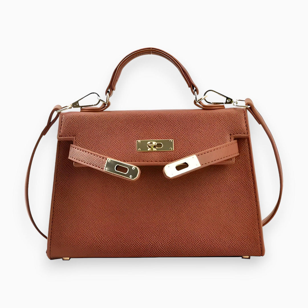 Damen Handtasche Strukturierte Form Mit Metallverschluss Hochwertiges Material 6