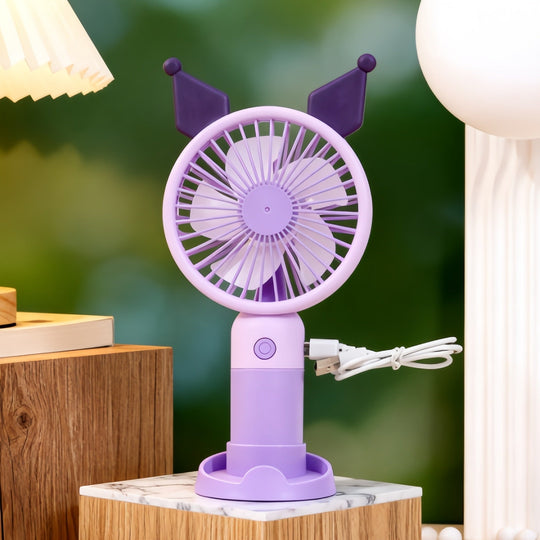 Damen Handventilator Kaninchen-Design Tragbar Kompakt 2