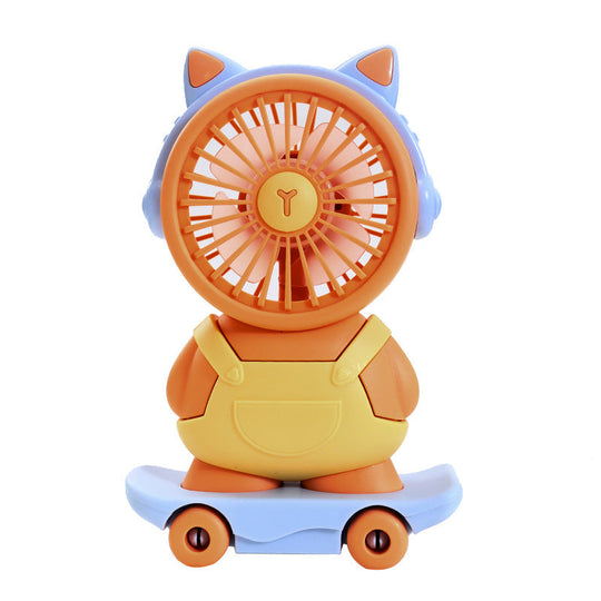 Damen Handventilator Kreatives Tierdesign Tragbar USB Ladefunktion 5