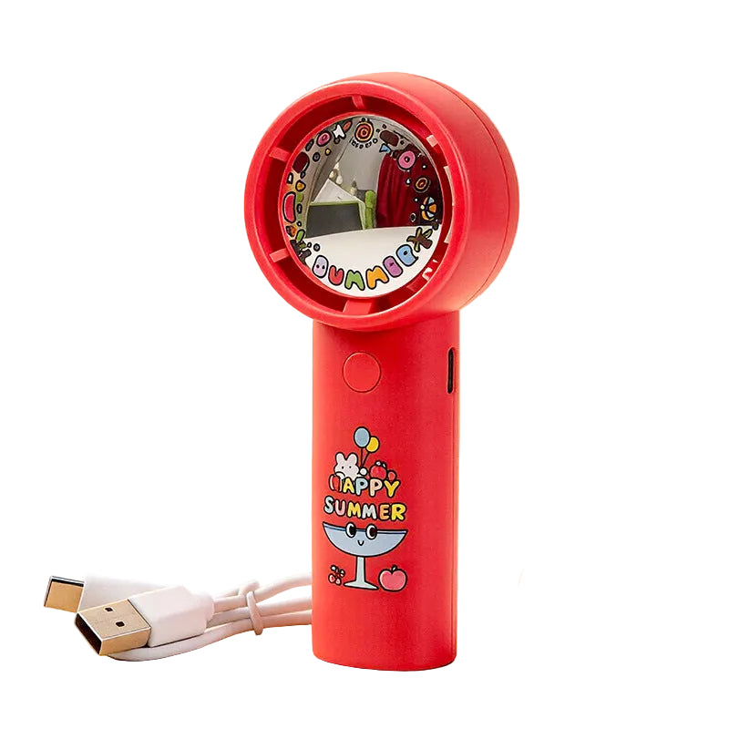 Damen Handventilator Tierdesign Ergonomisch USB Aufladbar Kompakt 13