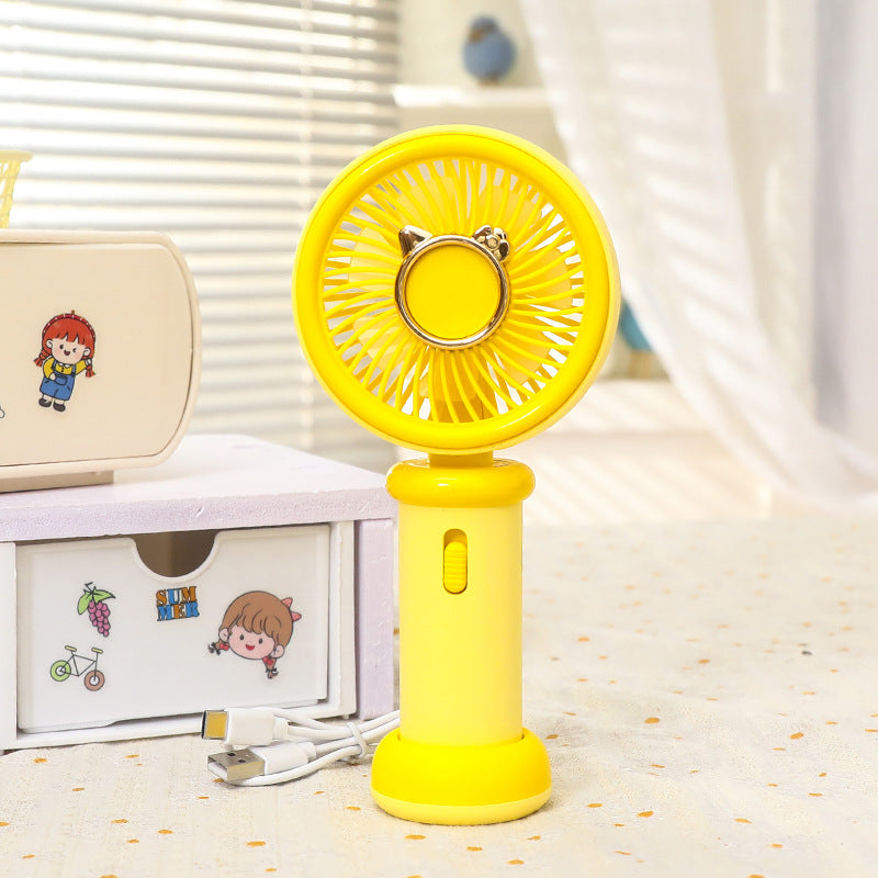 Damen Handventilator Tierdesign Tragbar USB-Ladung Einstellbare Geschwindigkeit 0