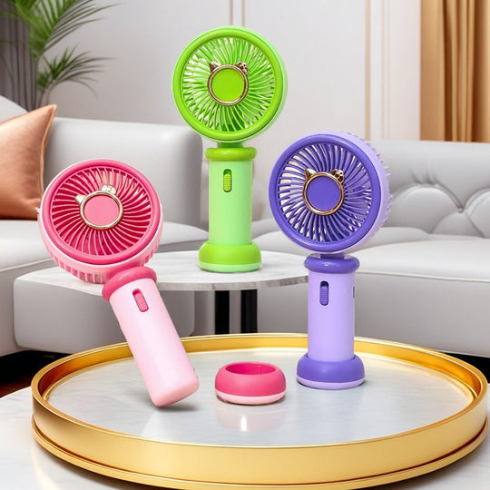 Damen Handventilator Tierdesign Tragbar USB-Ladung Einstellbare Geschwindigkeit 1