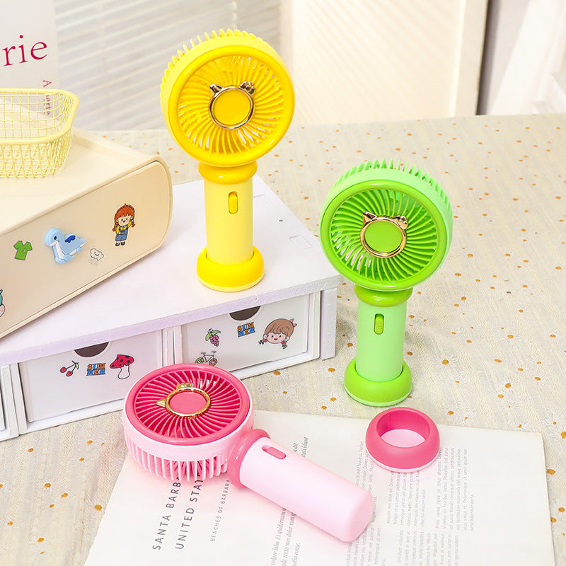Damen Handventilator Tierdesign Tragbar USB-Ladung Einstellbare Geschwindigkeit 3