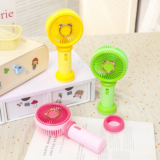 Damen Handventilator Tierdesign Tragbar USB-Ladung Einstellbare Geschwindigkeit 3