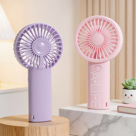 Damen Handventilator Tragbar USB Kompakt Leise 2