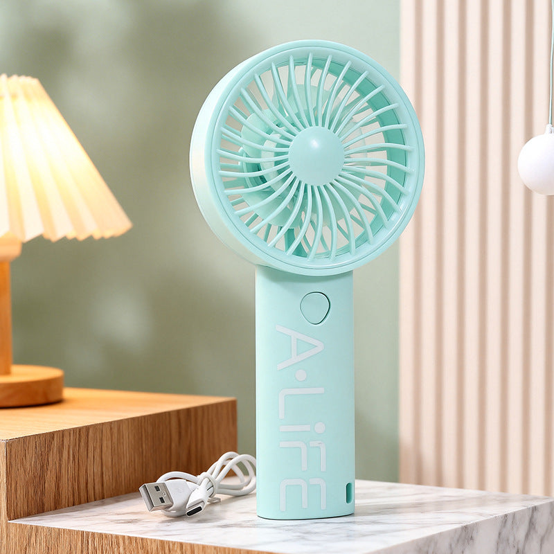 Damen Handventilator Tragbar USB Kompakt Leise 6