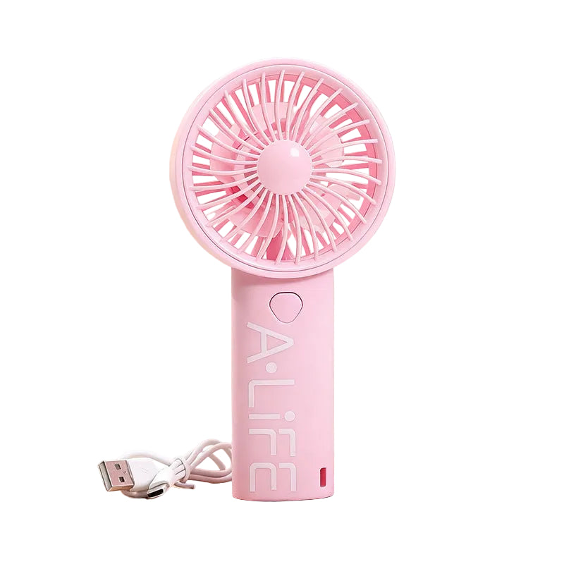 Damen Handventilator Tragbar USB Kompakt Leise 7