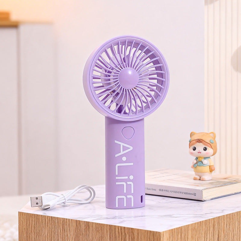 Damen Handventilator Tragbar USB Kompakt Leise 8