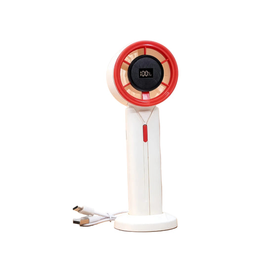 Damen Handventilator Tragbar mit LCD-Anzeige 8