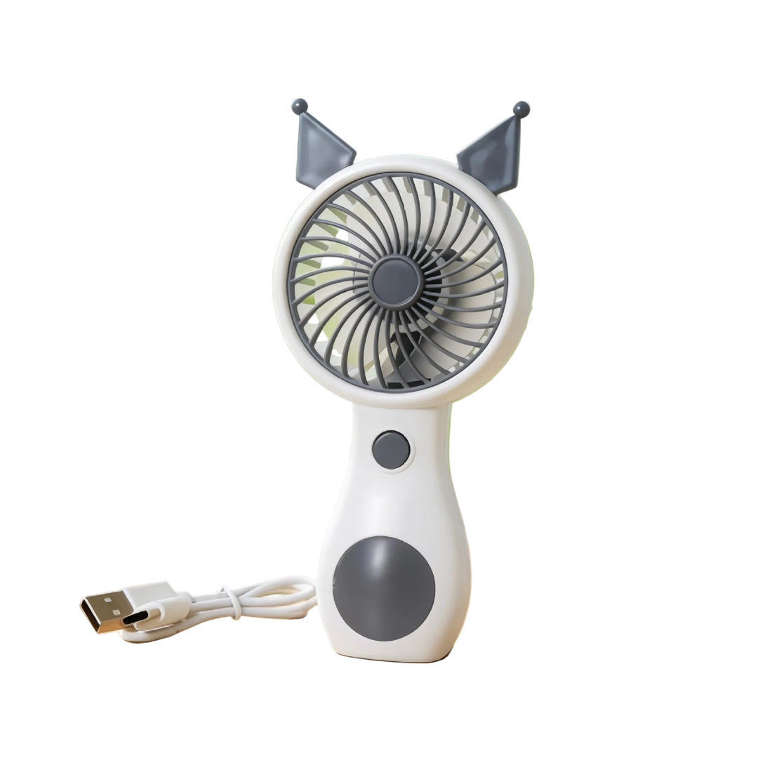 Damen Handventilator Tragbar mit Tierohren-Design USB-Betrieb Leicht und Praktisch 0