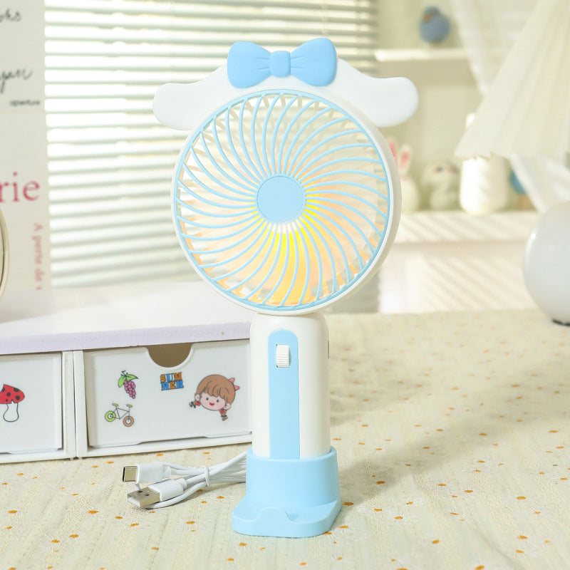 Damen Handventilator Tragbar mit USB-Anschluss und LED-Beleuchtung 10