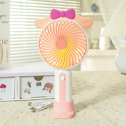 Damen Handventilator Tragbar mit USB-Anschluss und LED-Beleuchtung 6