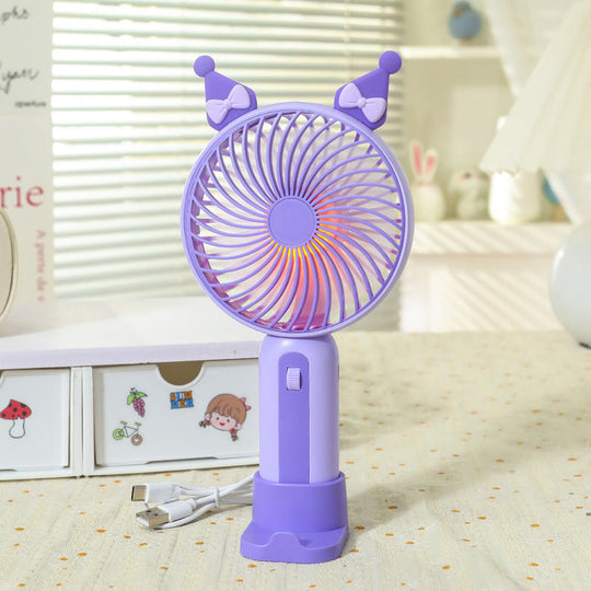 Damen Handventilator Tragbar mit USB-Anschluss und LED-Beleuchtung 7