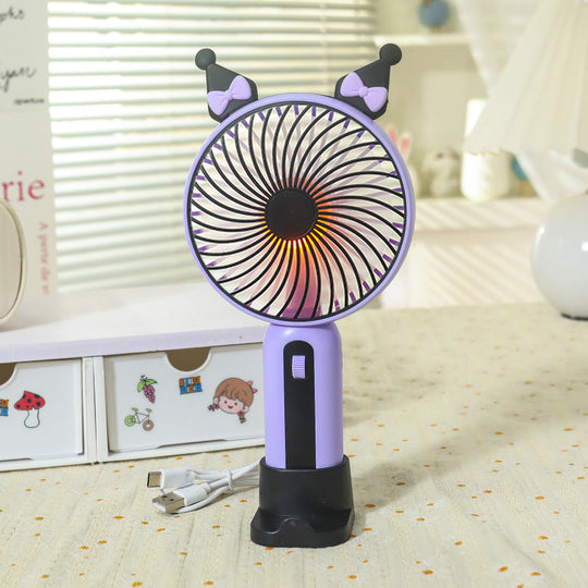 Damen Handventilator Tragbar mit USB-Anschluss und LED-Beleuchtung 9
