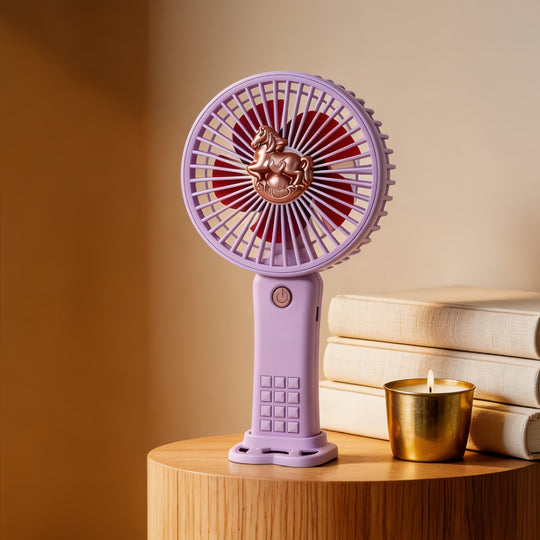 Damen Handventilator im Einhorn-Design 0