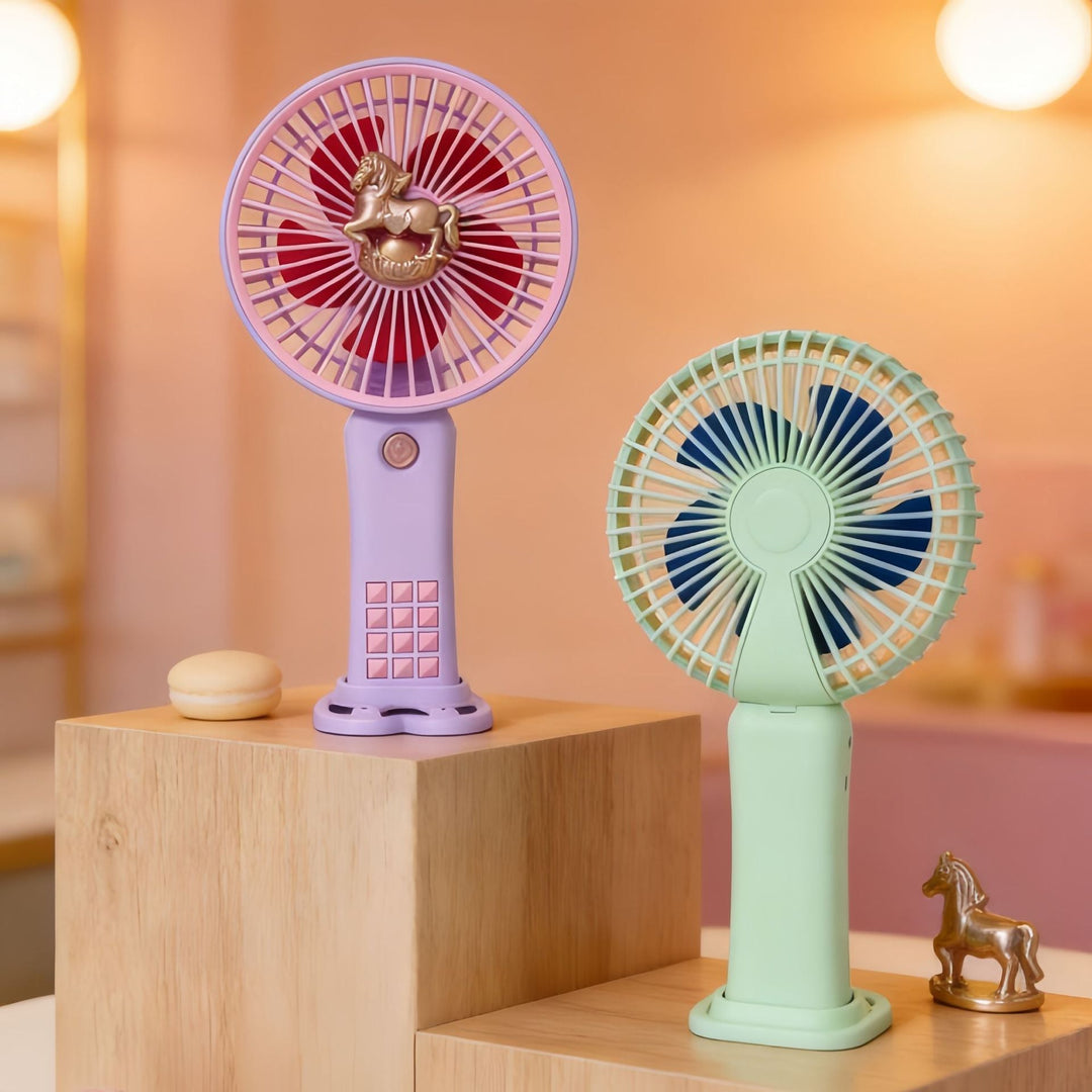 Damen Handventilator im Einhorn-Design 3
