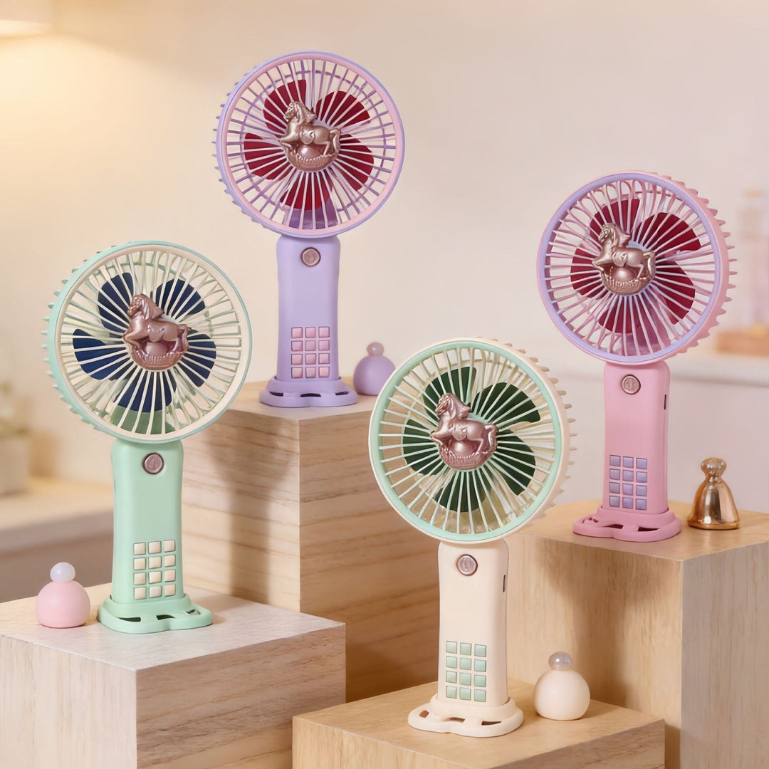 Damen Handventilator im Einhorn-Design 4