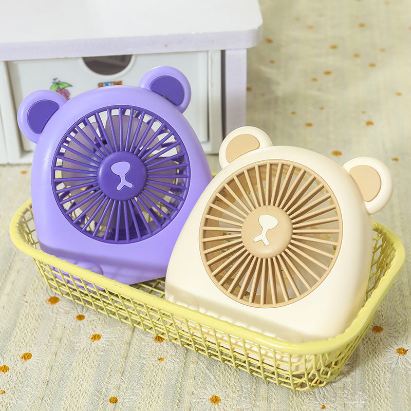 Damen Handventilator im kreativen Bären-Design 3