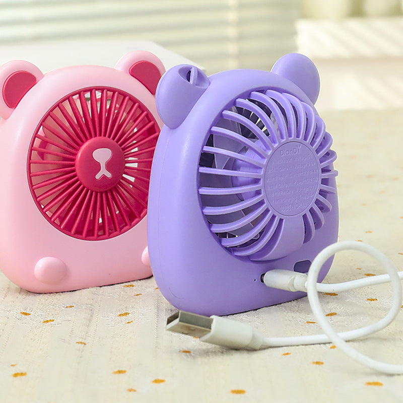Damen Handventilator im kreativen Bären-Design 4