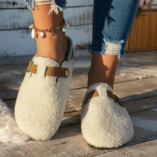 Damen Hausschuhe Mule für den Winter 1