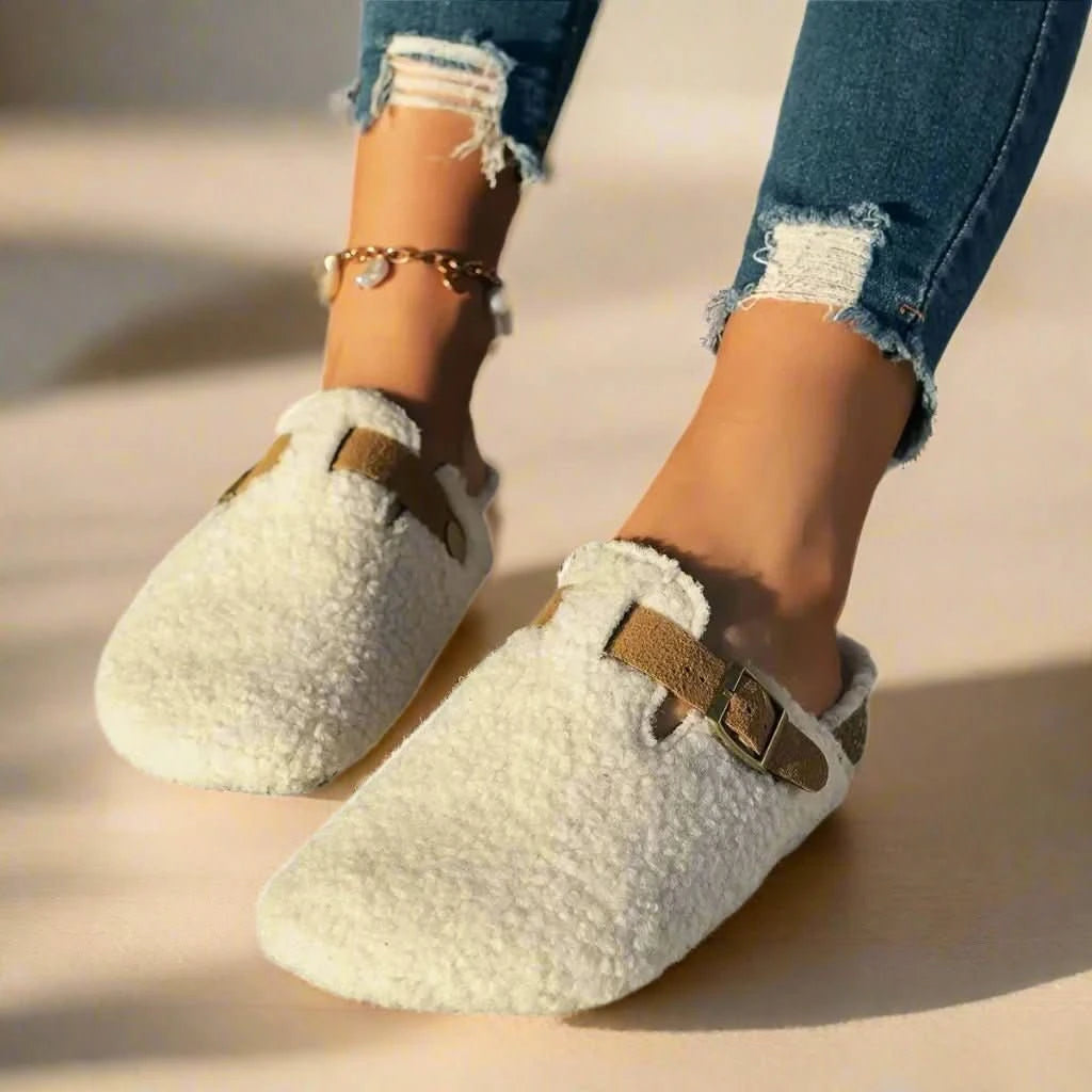Damen Hausschuhe Mule für den Winter 6