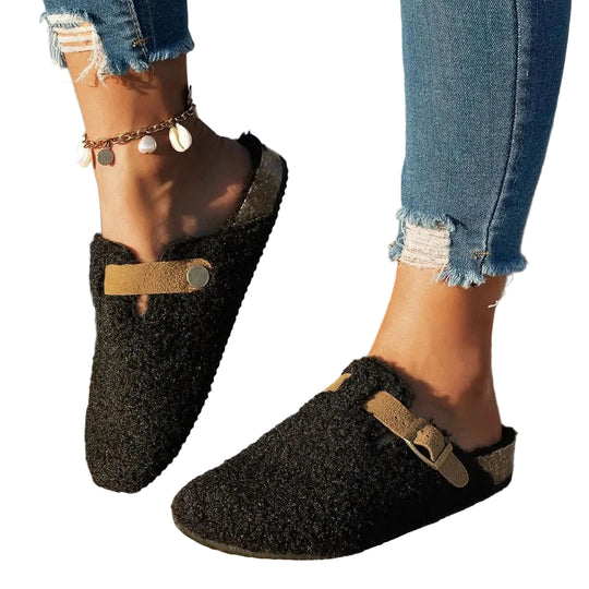 Damen Hausschuhe Mule für den Winter 9
