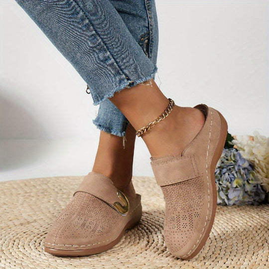 Damen Hausschuhe Orthopädisches Design mit Rutschfester Sohle 6