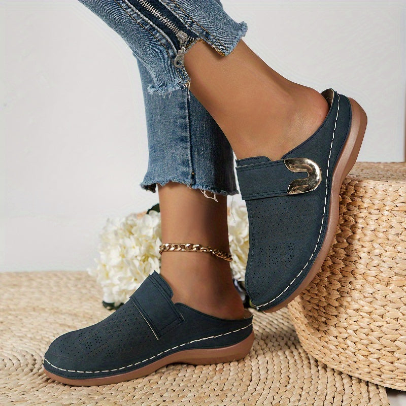 Damen Hausschuhe Orthopädisches Design mit Rutschfester Sohle 7